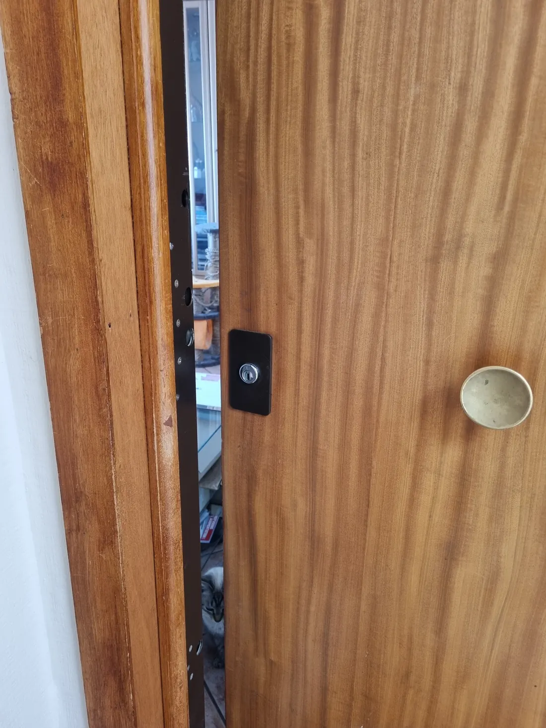 Serrurier Arti.AI ouvrant une porte d'entrée à Nice — intervention 24h/24
